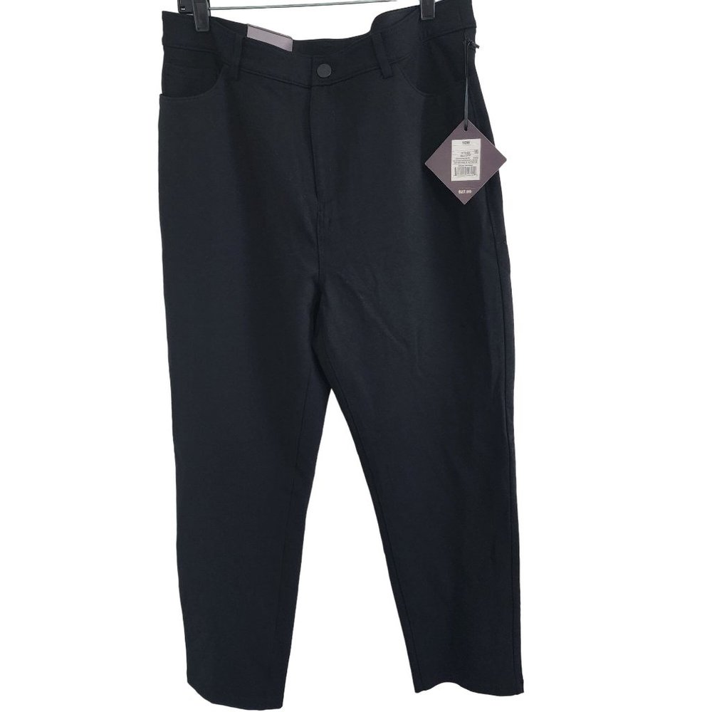 Ava & Viv High Rise Skinny black stretch pants size 16 NEW